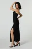 Mesh Overlay Scoop Neck Slit Maxi Dress sold by Urban Planet