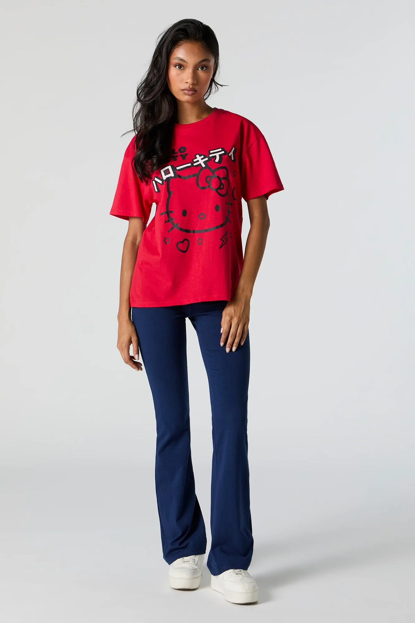 Hello Kitty Graphic Red Boyfriend T-Shirt sold by Urban Planet product image thumbnail 2