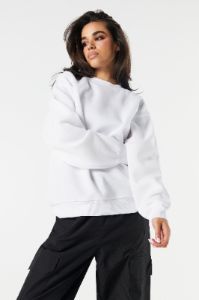 Solid Fleece Crewneck Sweatshirt sold by Urban Planet