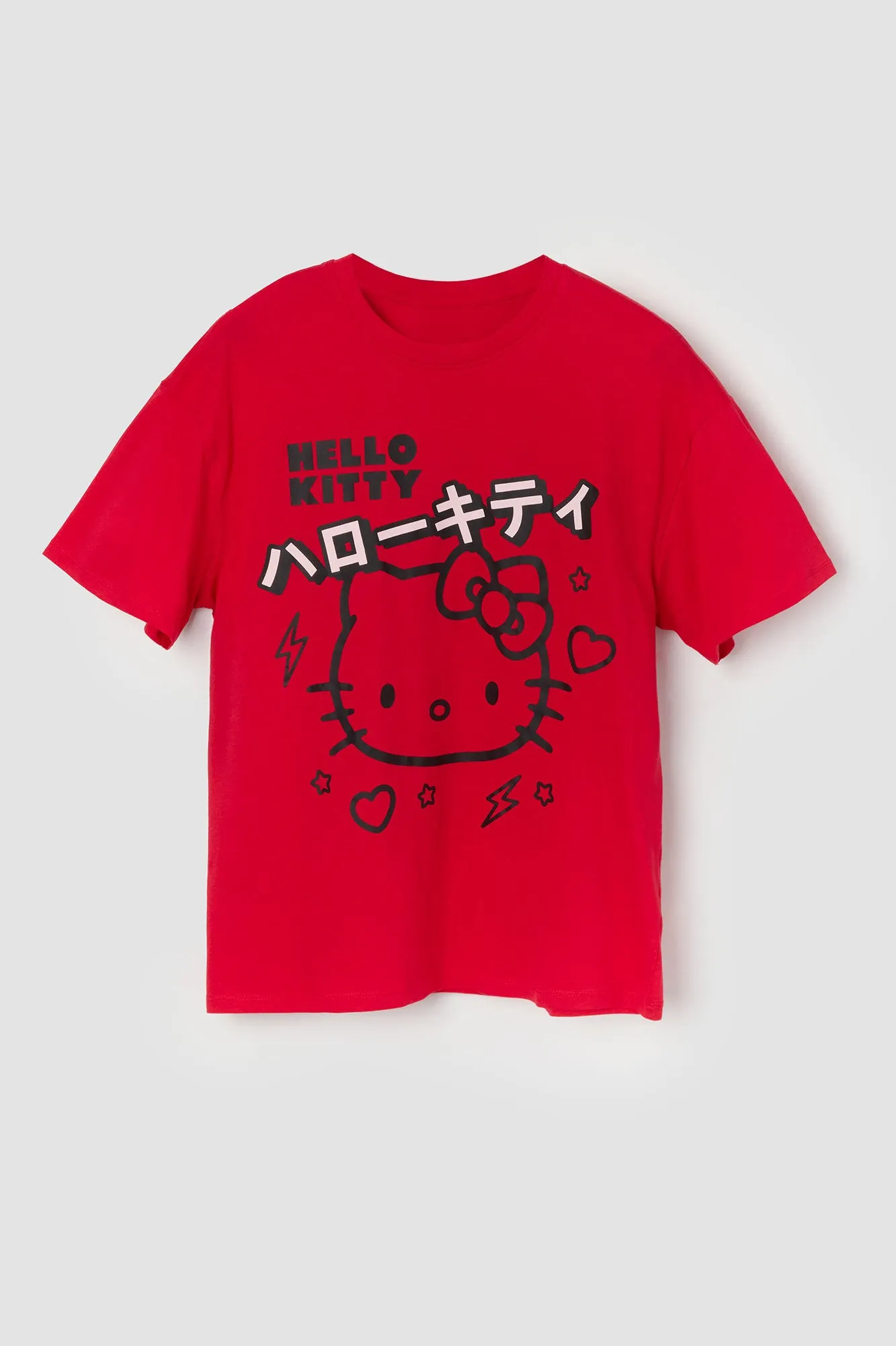 Hello Kitty Graphic Red Boyfriend T-Shirt sold by Urban Planet product image thumbnail 4