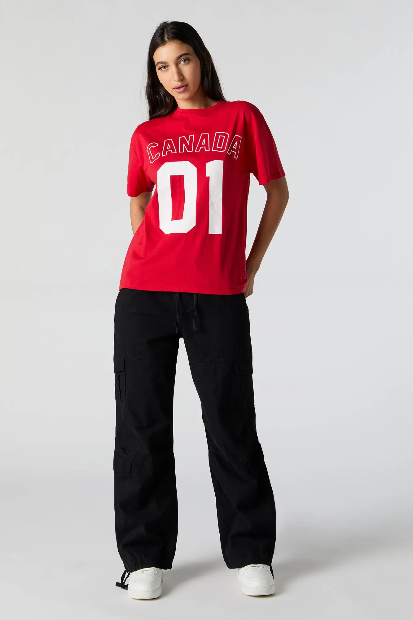 Canada 01 Graphic Boyfriend T-Shirt sold by Urban Planet product image thumbnail 2