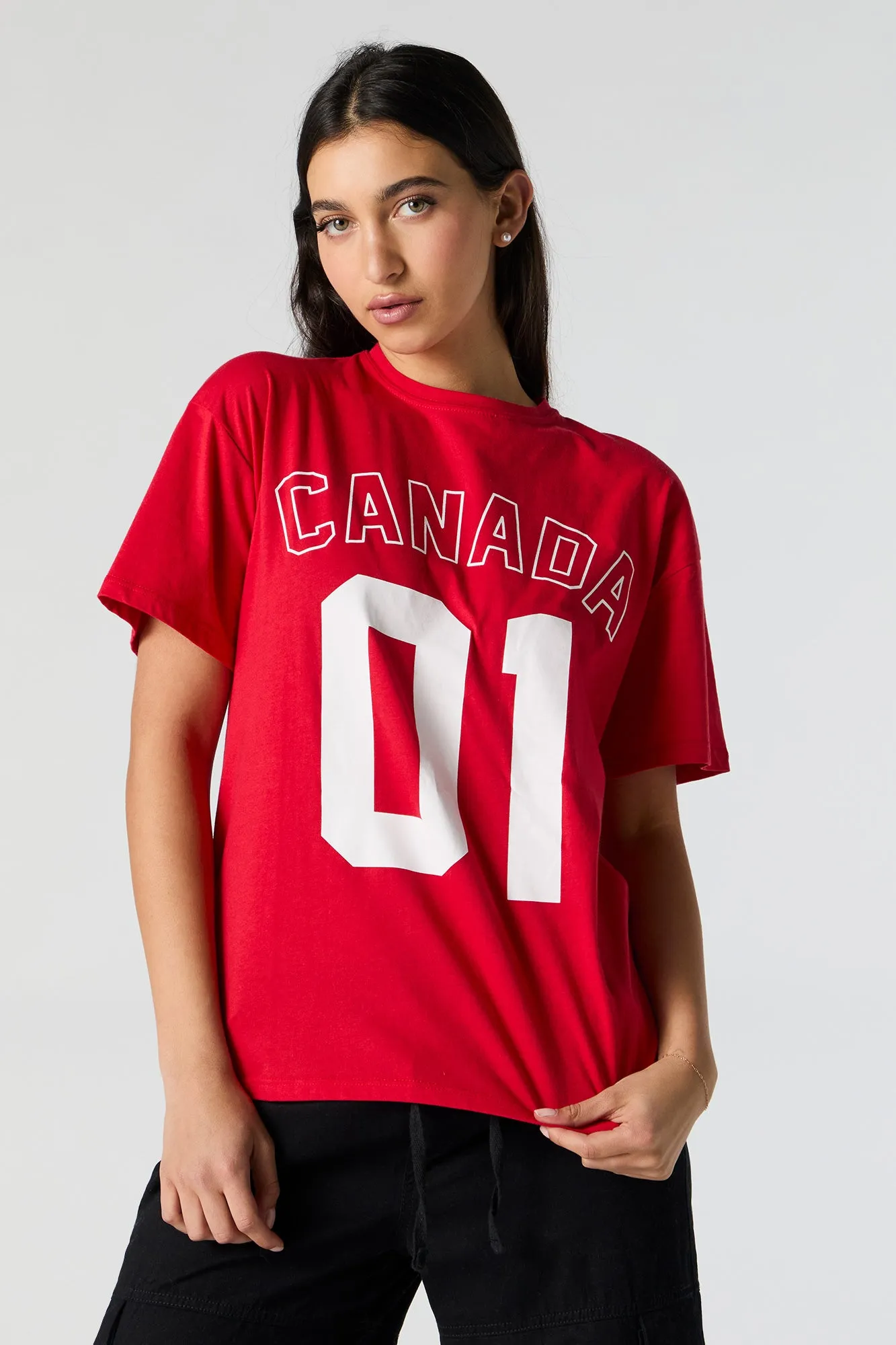 Canada 01 Graphic Boyfriend T-Shirt sold by Urban Planet