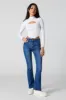 Jean mince à jambe évasée et taille haute sold by Urban Planet