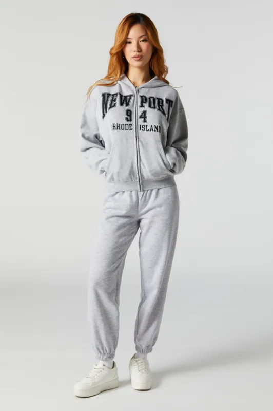 Basic Grey Soft Fleece Jogger sold by Urban Planet