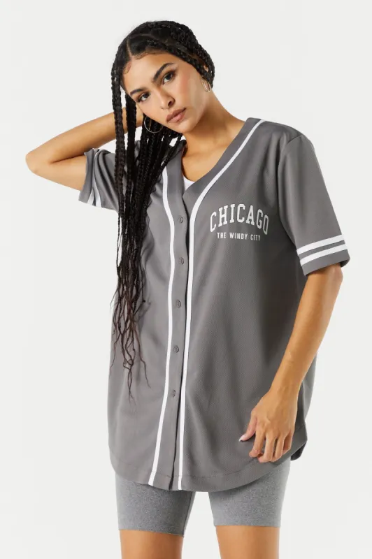 Chicago Graphic Baseball Jersey made by Urban Planet
