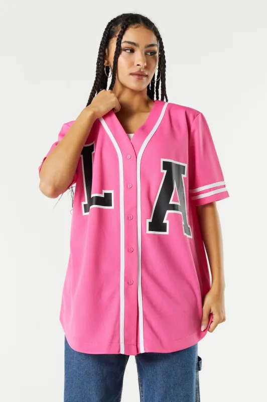 LA Graphic Baseball Jersey sold by Urban Planet