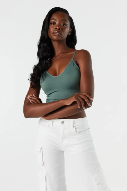 Solid Seamless Padded Cropped Tank sold by Urban Planet