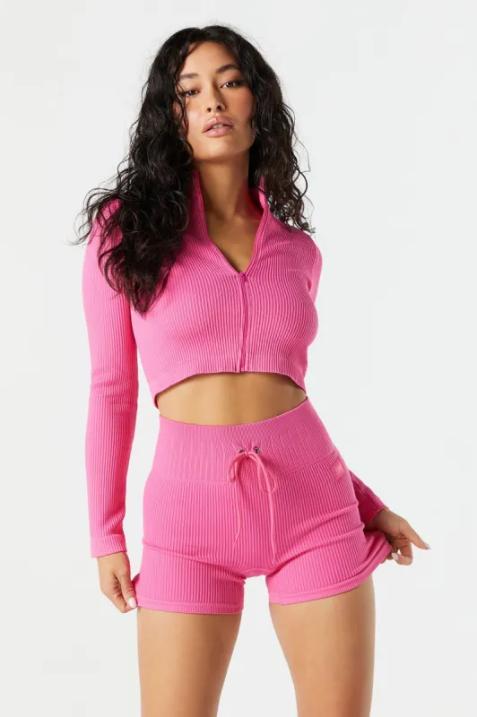 Short court avec attache Sommer Ray Active côtelé sans couture sold by Urban Planet