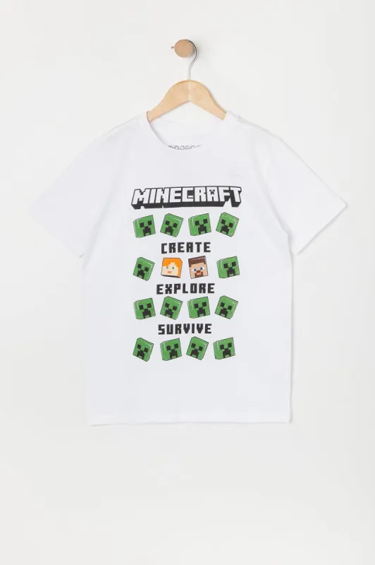 T-shirt à imprimé Minecraft pour garçon sold by Urban Planet