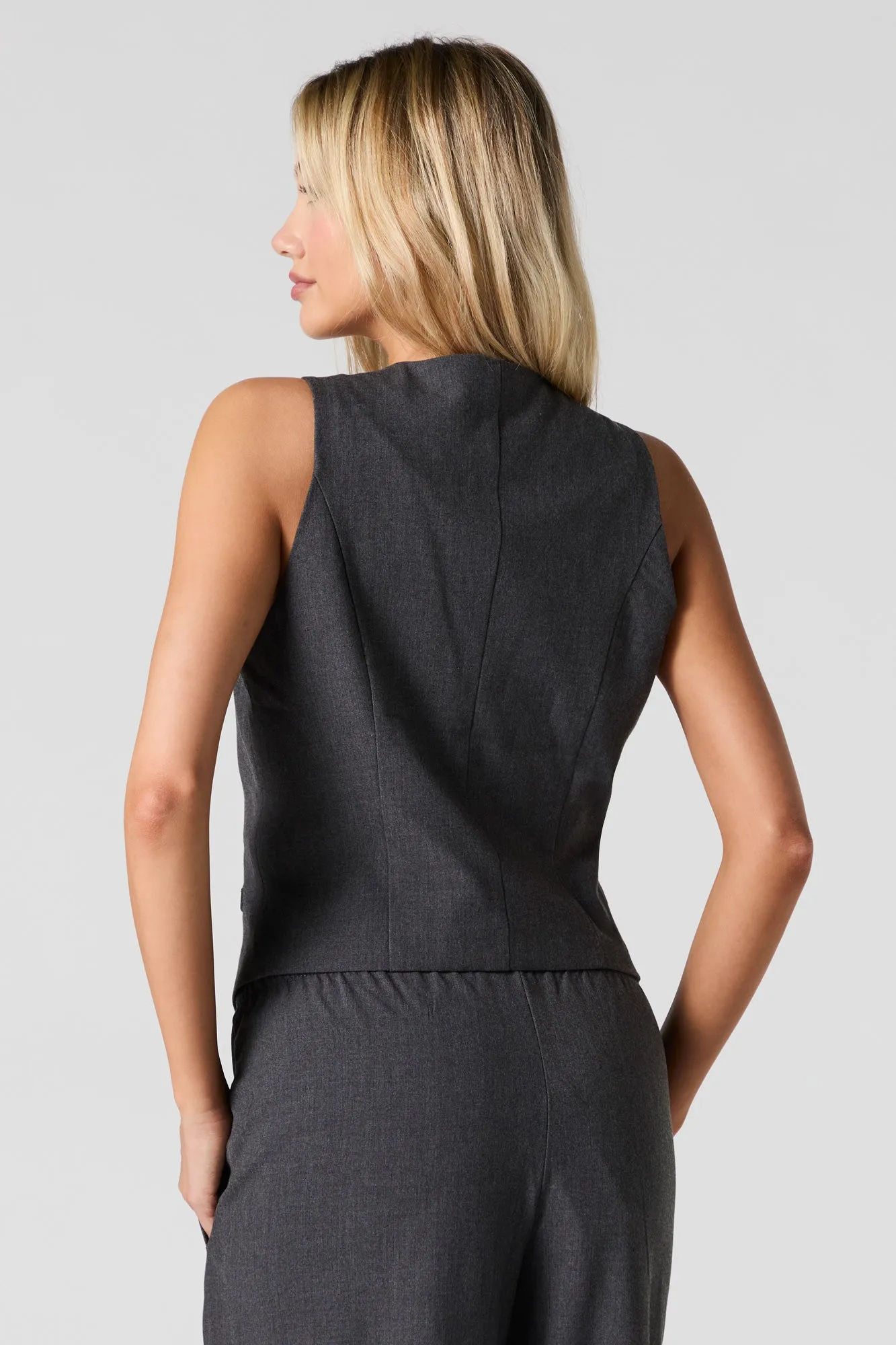 Veste boutonnée à encolure en v sold by Urban Planet product image thumbnail 2