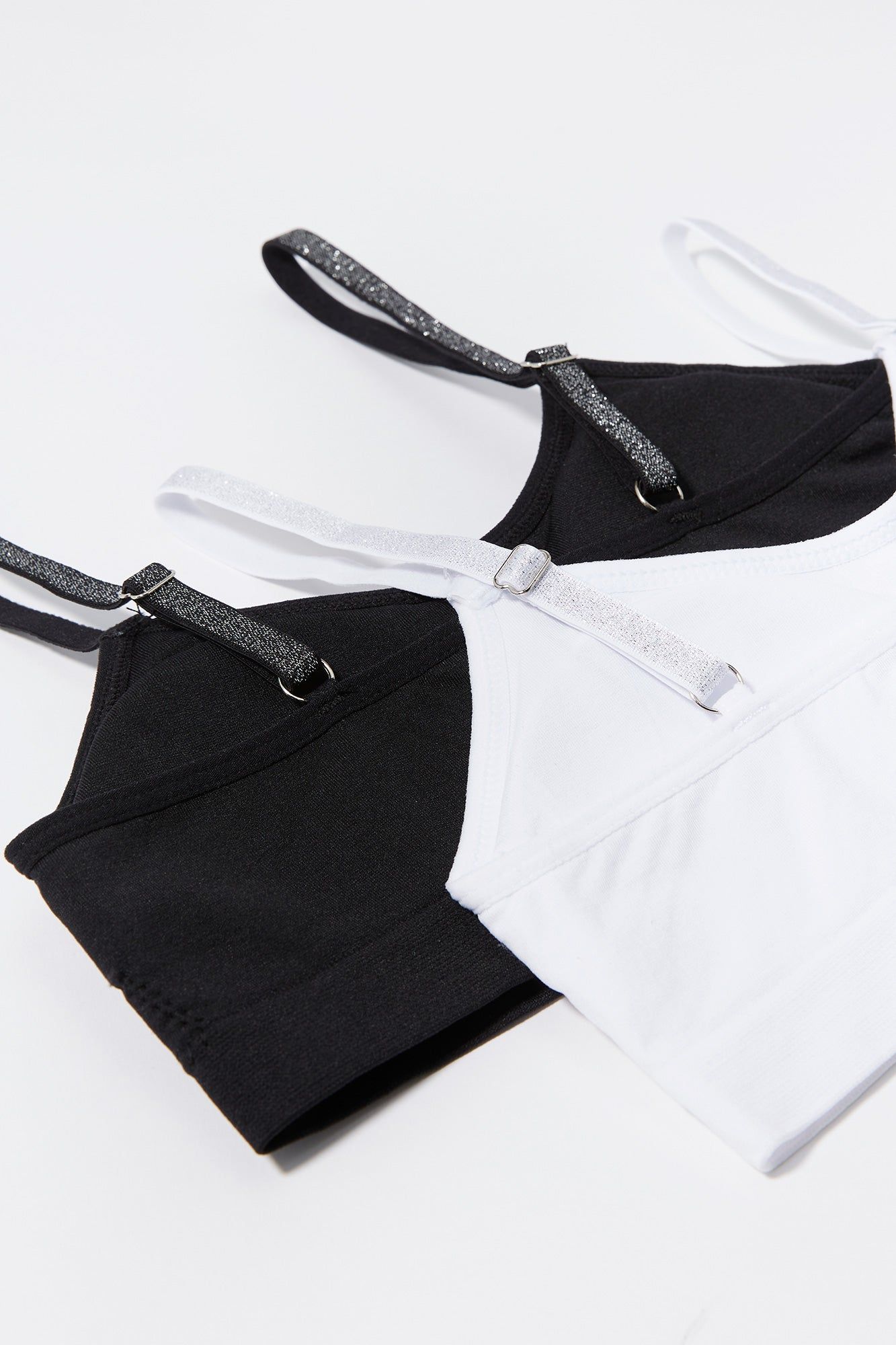 Black Seamless Bralette (2 Pack) sold by Urban Planet product image thumbnail 2