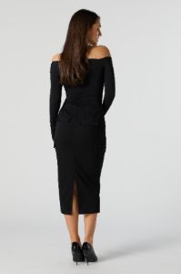 Jupe midi cargo avec fente sold by Urban Planet