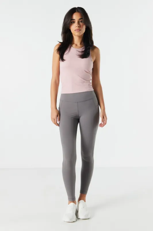 Grey Side Pocket Active Legging sold by Urban Planet