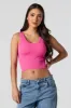 Seamless Ribbed V-Neck Skimmer Tank sold by Urban Planet
