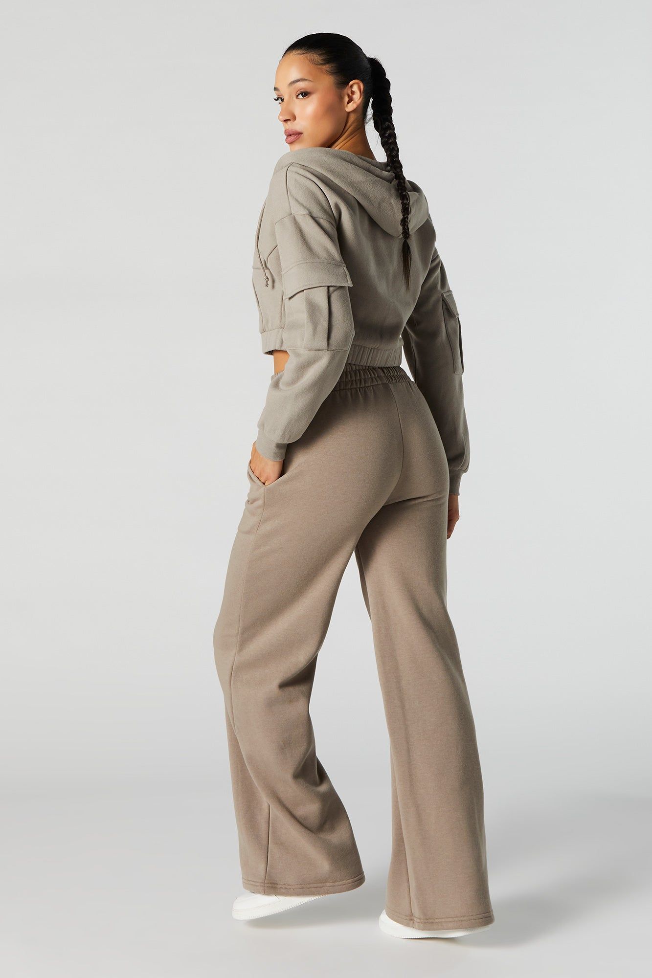 Fleece Wide Leg Jogger sold by Urban Planet product image thumbnail 12