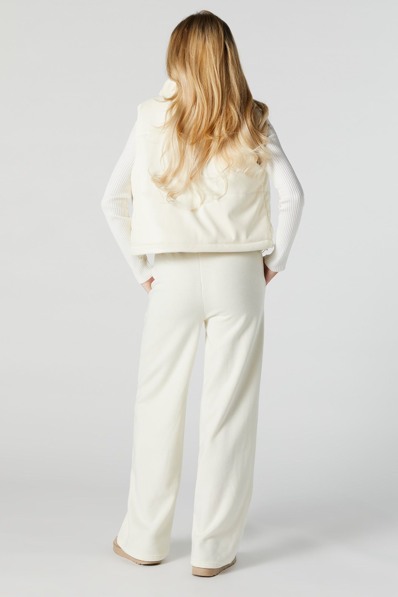 Fleece Wide Leg Jogger sold by Urban Planet product image thumbnail 3