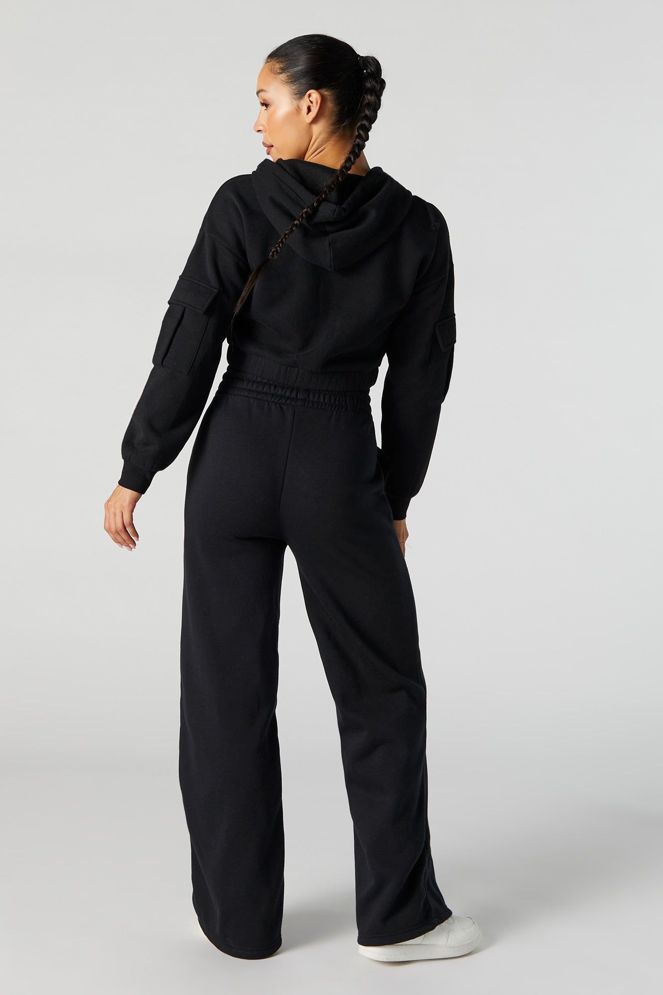 Fleece Wide Leg Jogger sold by Urban Planet product image thumbnail 6