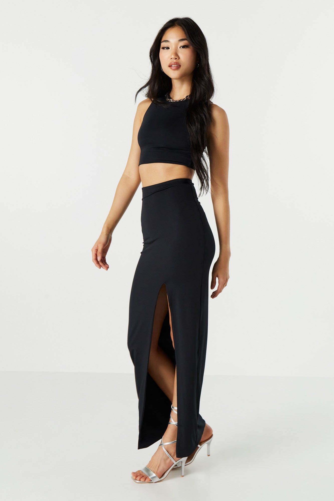 Jupe maxi profilée avec fente sold by Urban Planet product image thumbnail 6