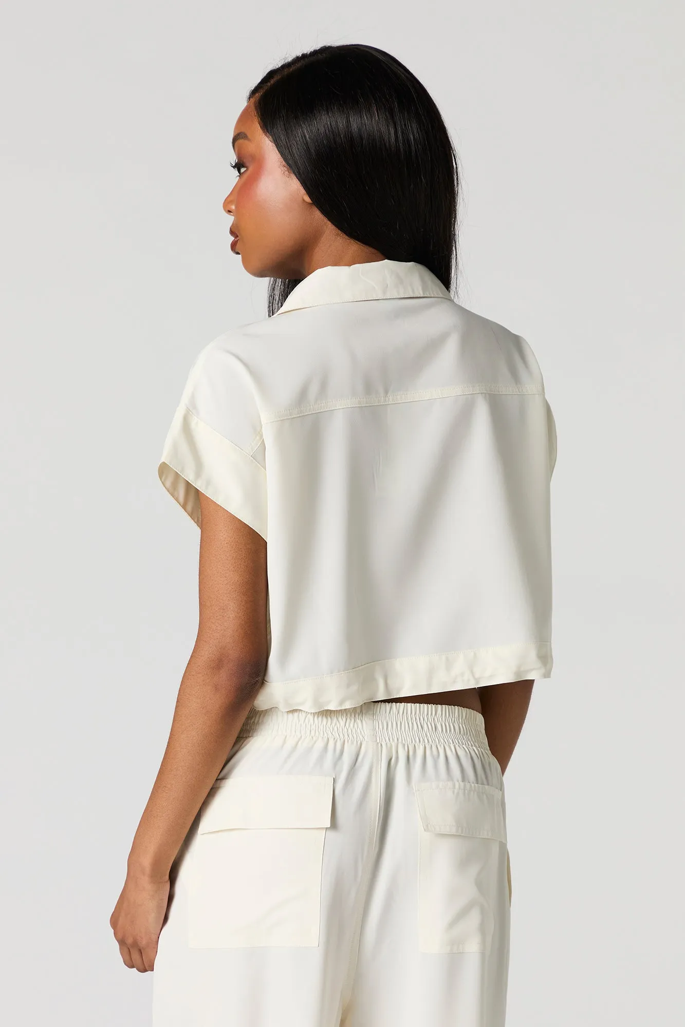 Flowy Utility Front Pocket Top sold by Urban Planet product image thumbnail 2
