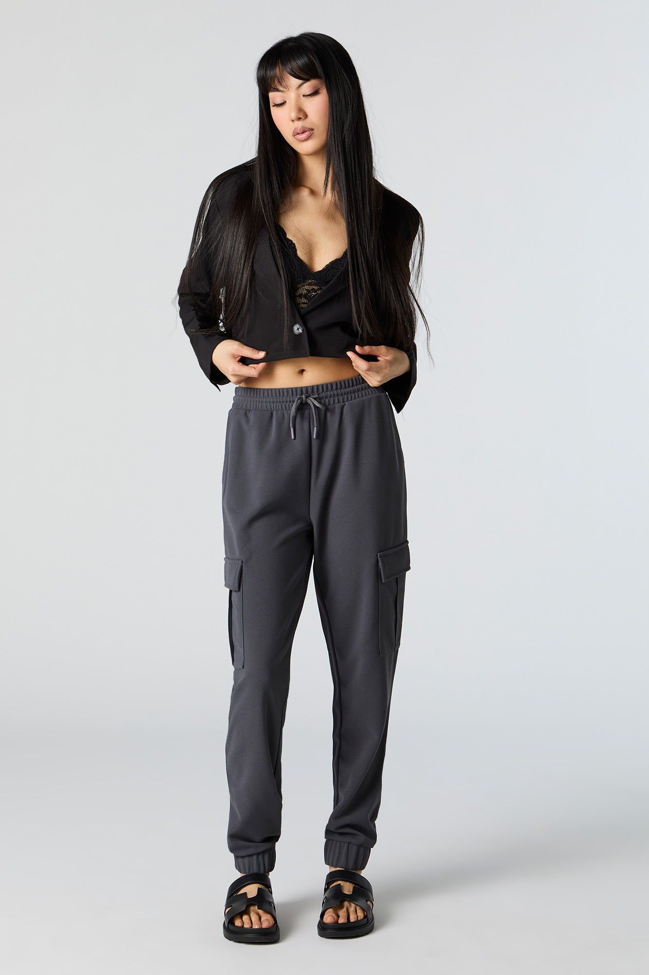 Crepe Cargo Jogger sold by Urban Planet