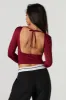 Contour Ruched Long Sleeve Top sold by Urban Planet