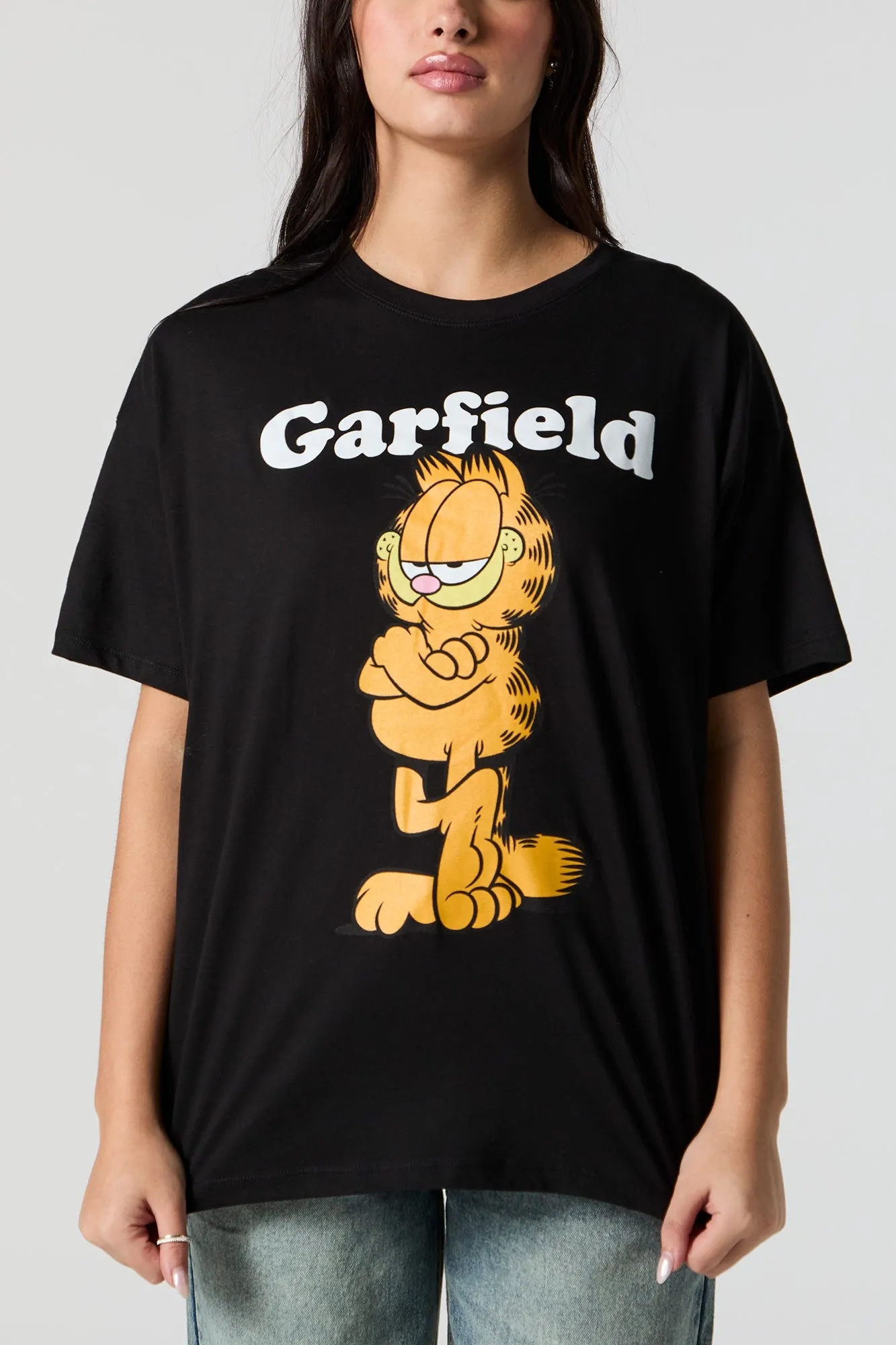 Garfield Graphic Boyfriend T-Shirt sold by Urban Planet