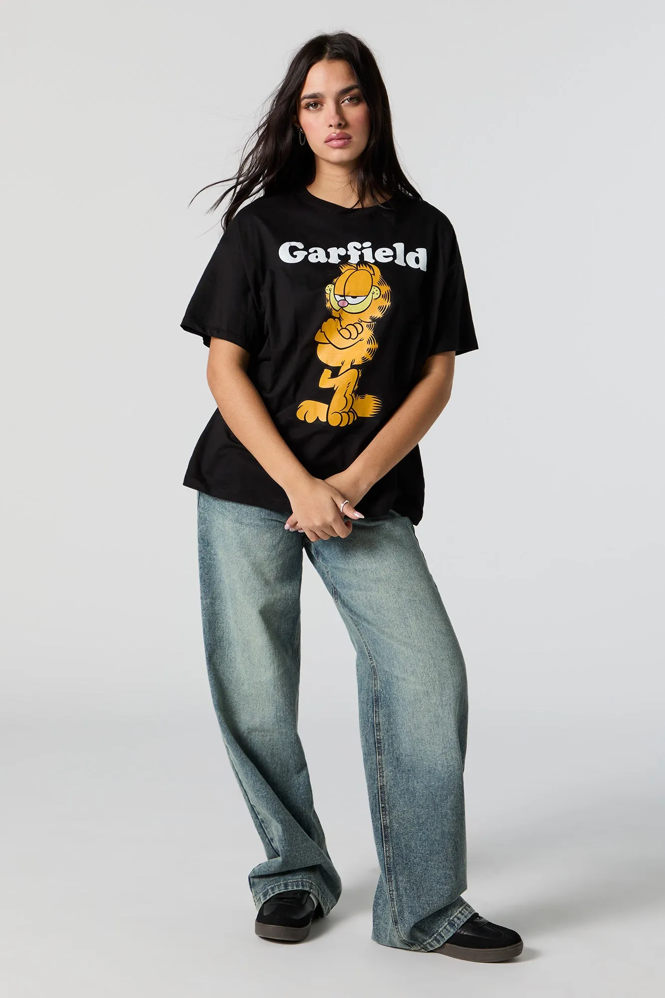 Garfield Graphic Boyfriend T-Shirt sold by Urban Planet product image thumbnail 3