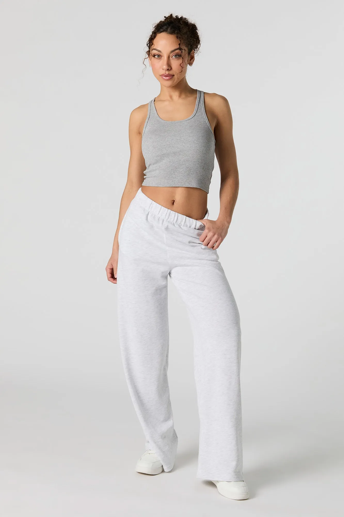 Fleece Wide Leg Sweatpant sold by Urban Planet product image thumbnail 5