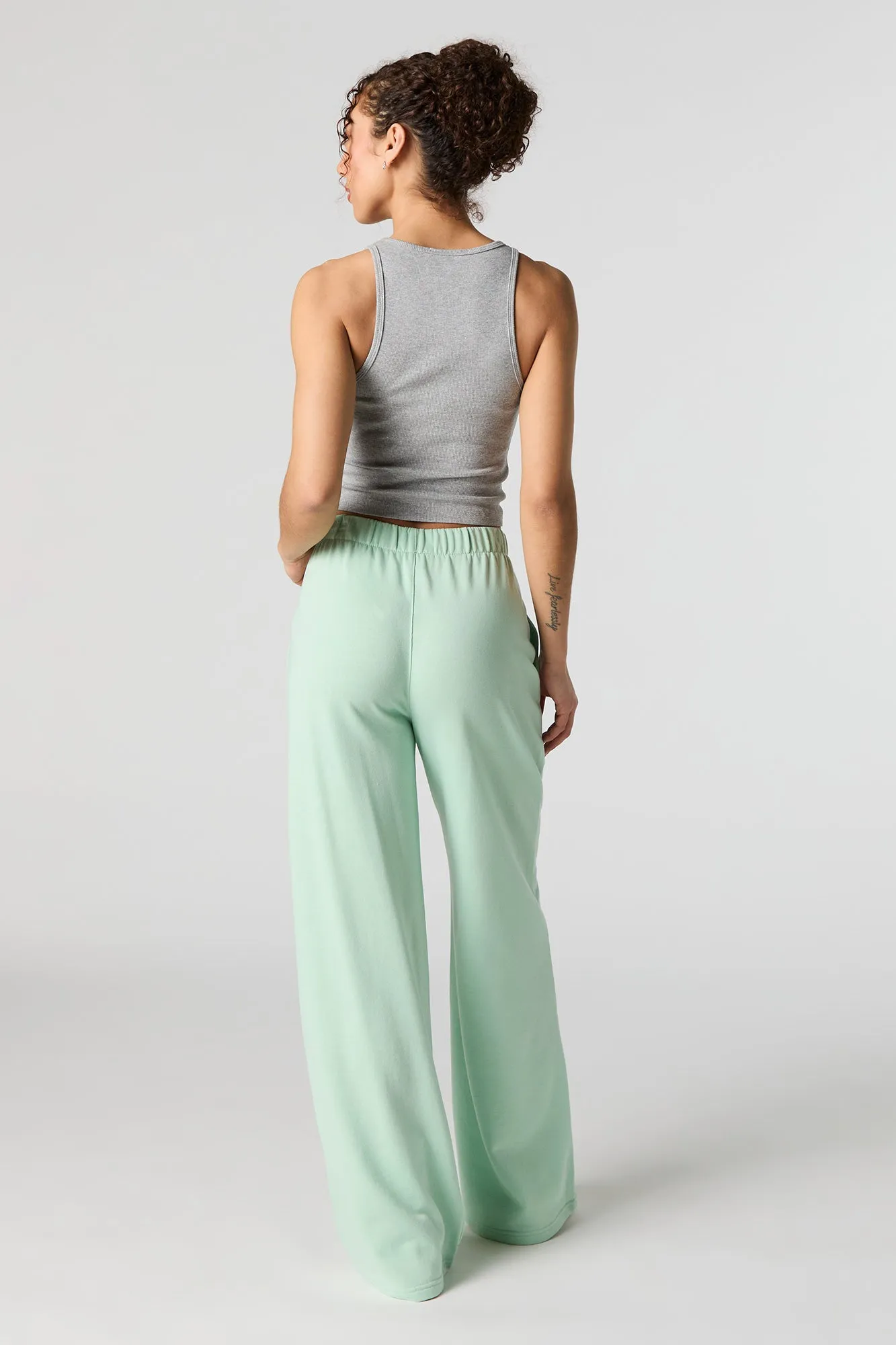 Fleece Wide Leg Sweatpant sold by Urban Planet product image thumbnail 3