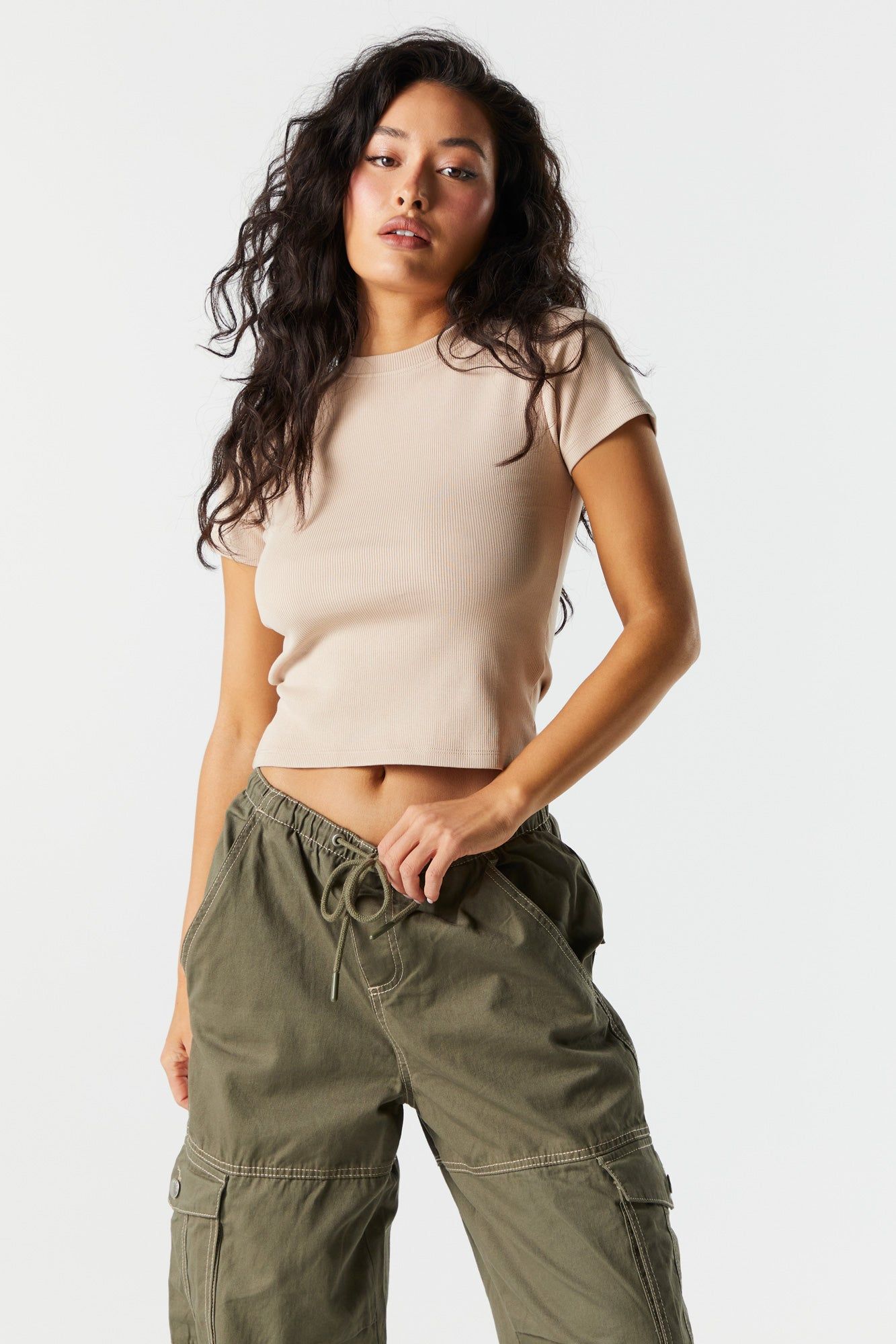 Ribbed Crewneck T-Shirt sold by Urban Planet product image thumbnail 13