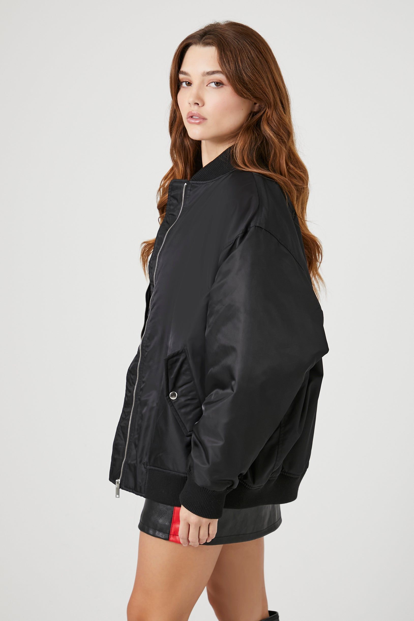 Zip Up Bomber Jacket sold by Urban Planet product image thumbnail 3