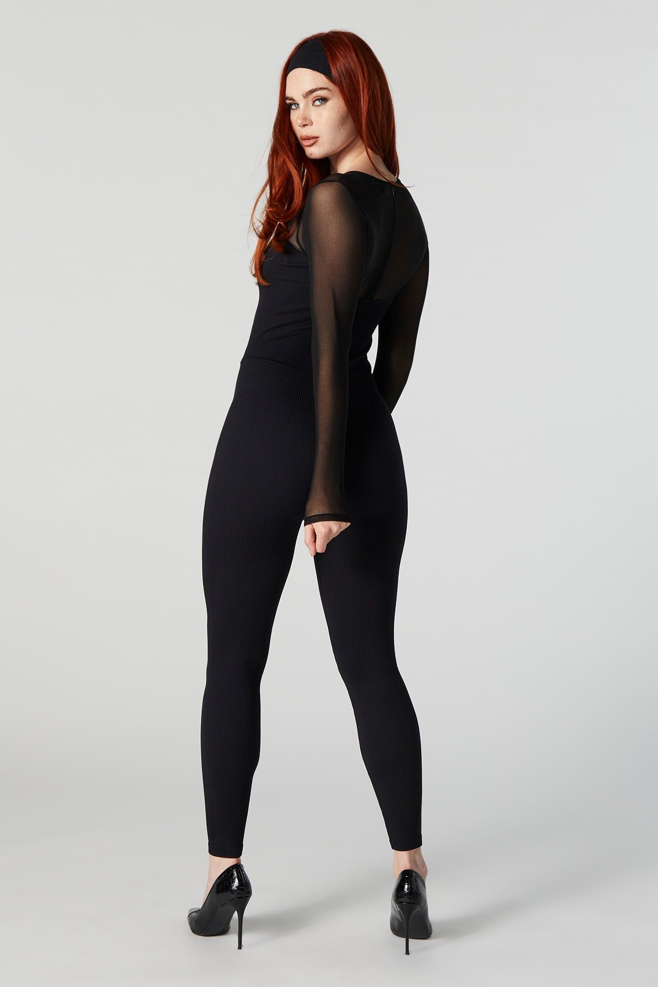 Léotard sans couture avec manches en filet sold by Urban Planet product image thumbnail 3