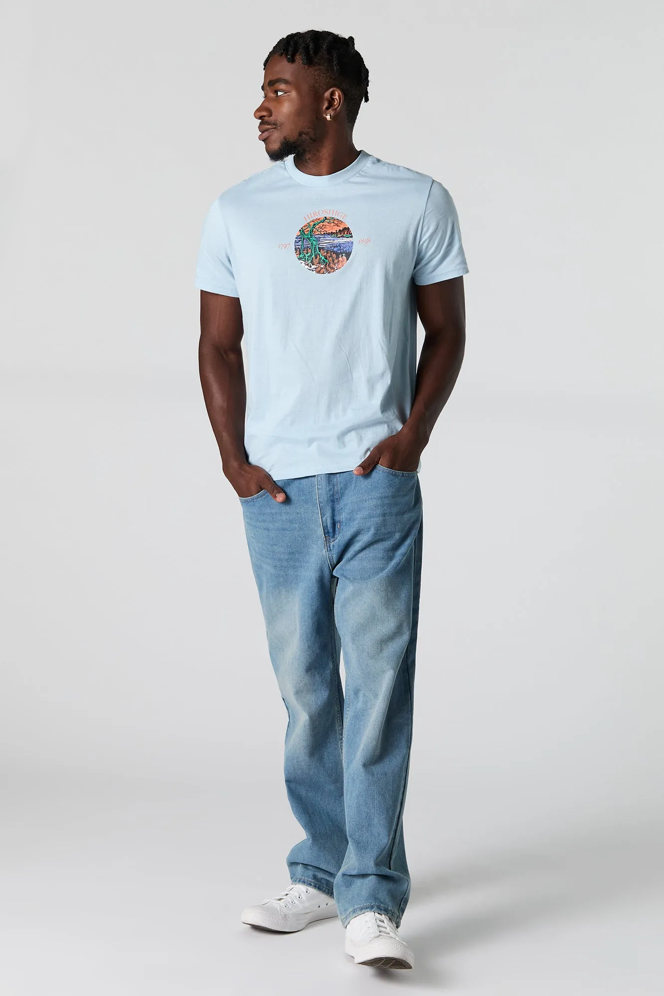 Hiroshige Graphic T-Shirt sold by Urban Planet product image thumbnail 3