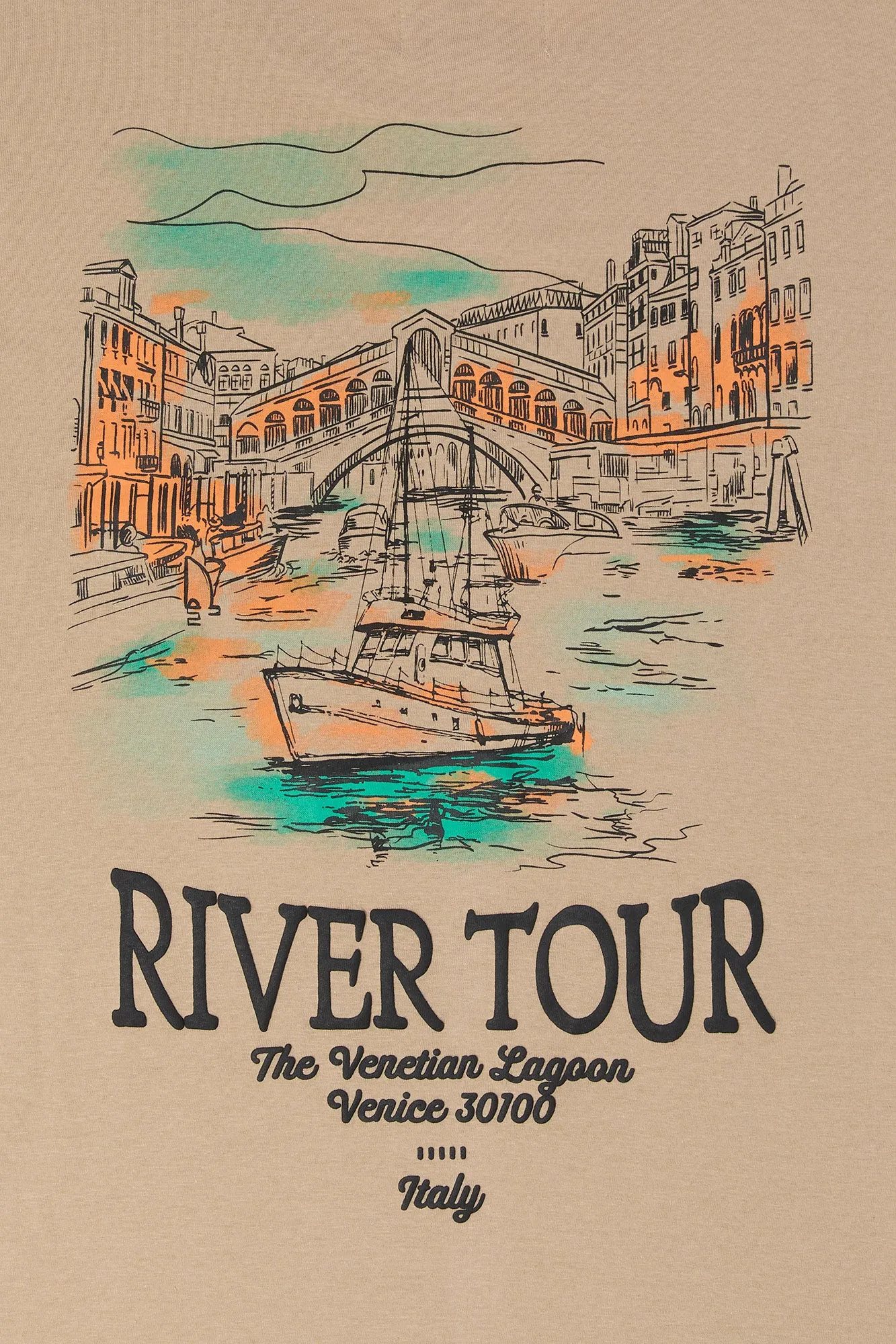 River Tour Graphic T-Shirt sold by Urban Planet product image thumbnail 4