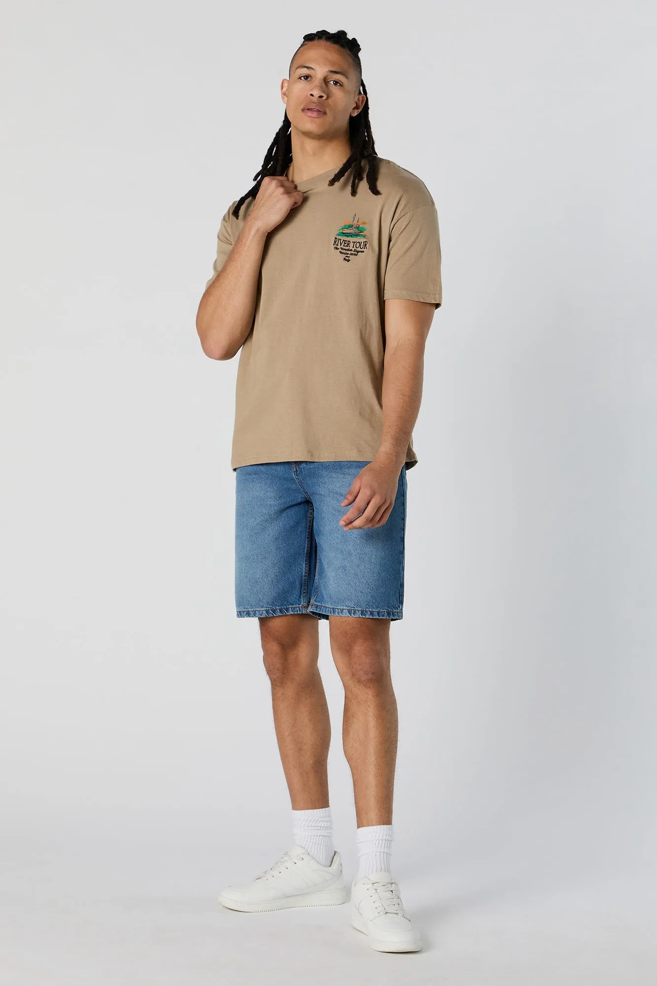 River Tour Graphic T-Shirt sold by Urban Planet product image thumbnail 3