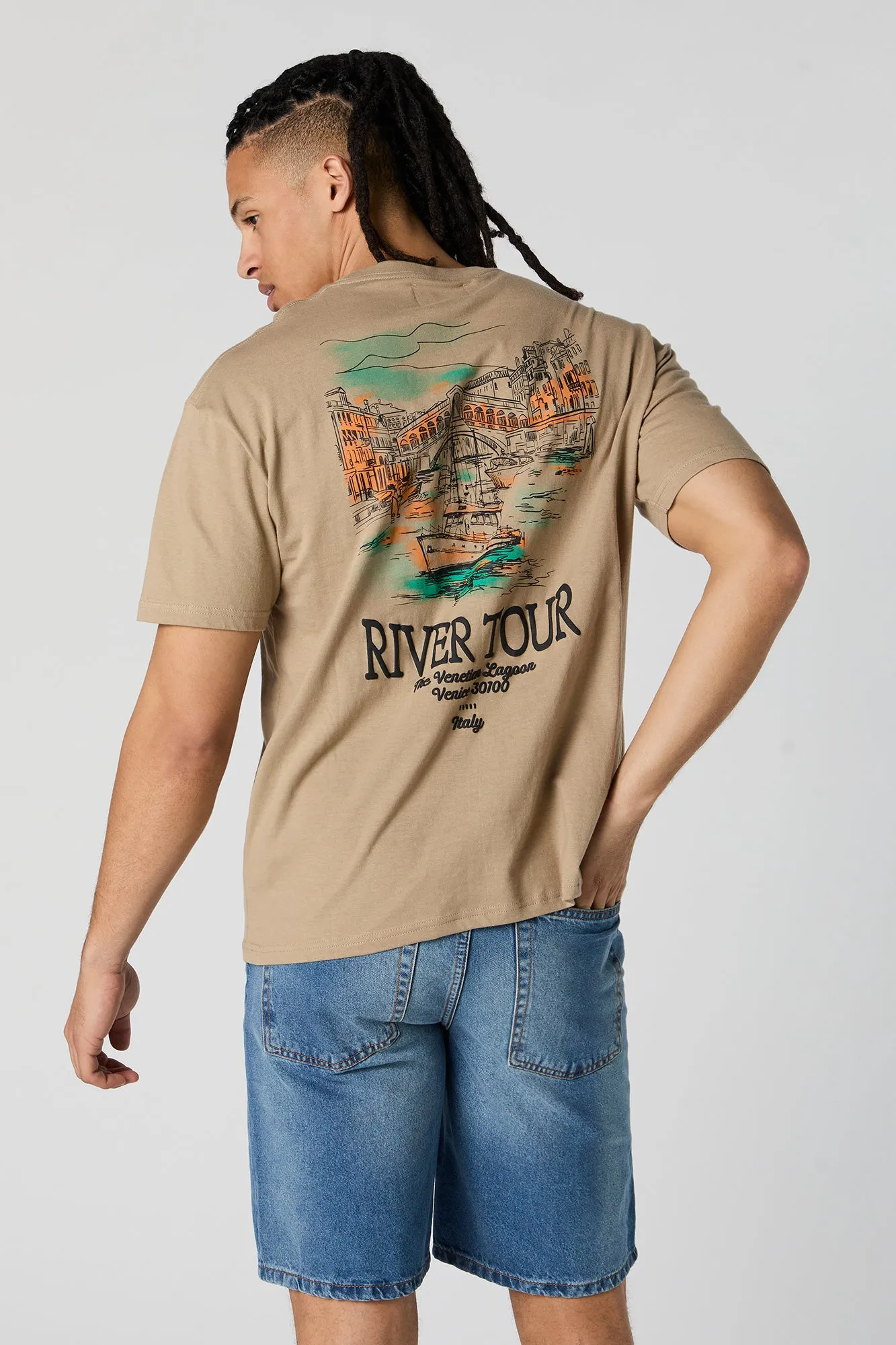 River Tour Graphic T-Shirt sold by Urban Planet product image thumbnail 5