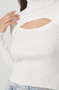 Turtleneck Cut Out Sweater sold by Urban Planet