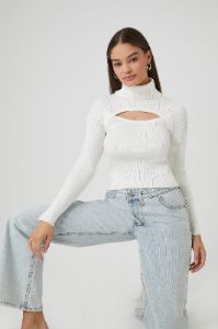 Turtleneck Cut Out Sweater sold by Urban Planet