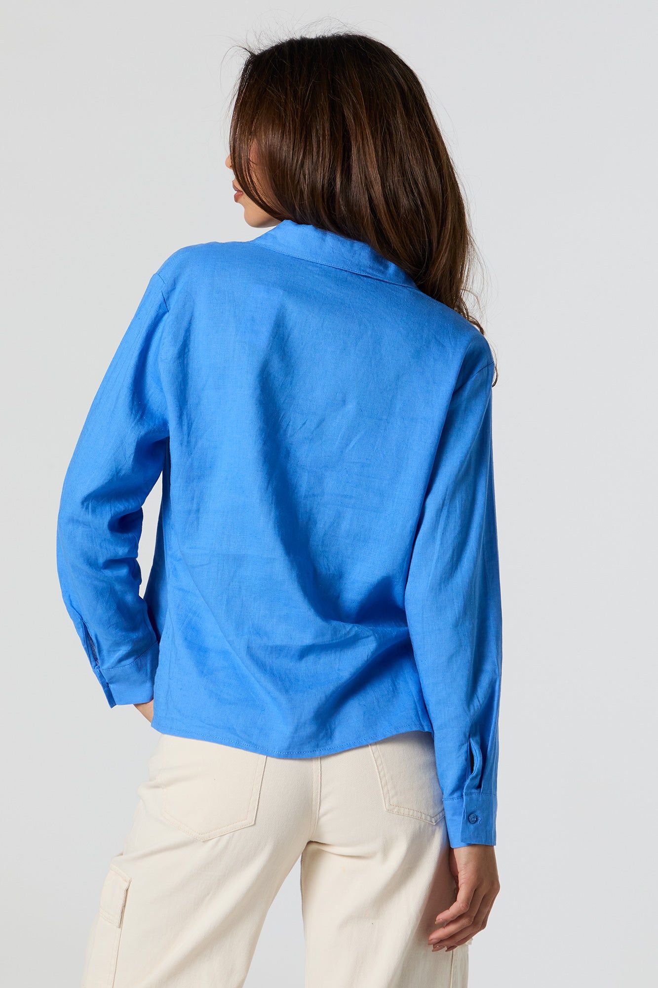 Linen Button-Up Top sold by Urban Planet product image thumbnail 2