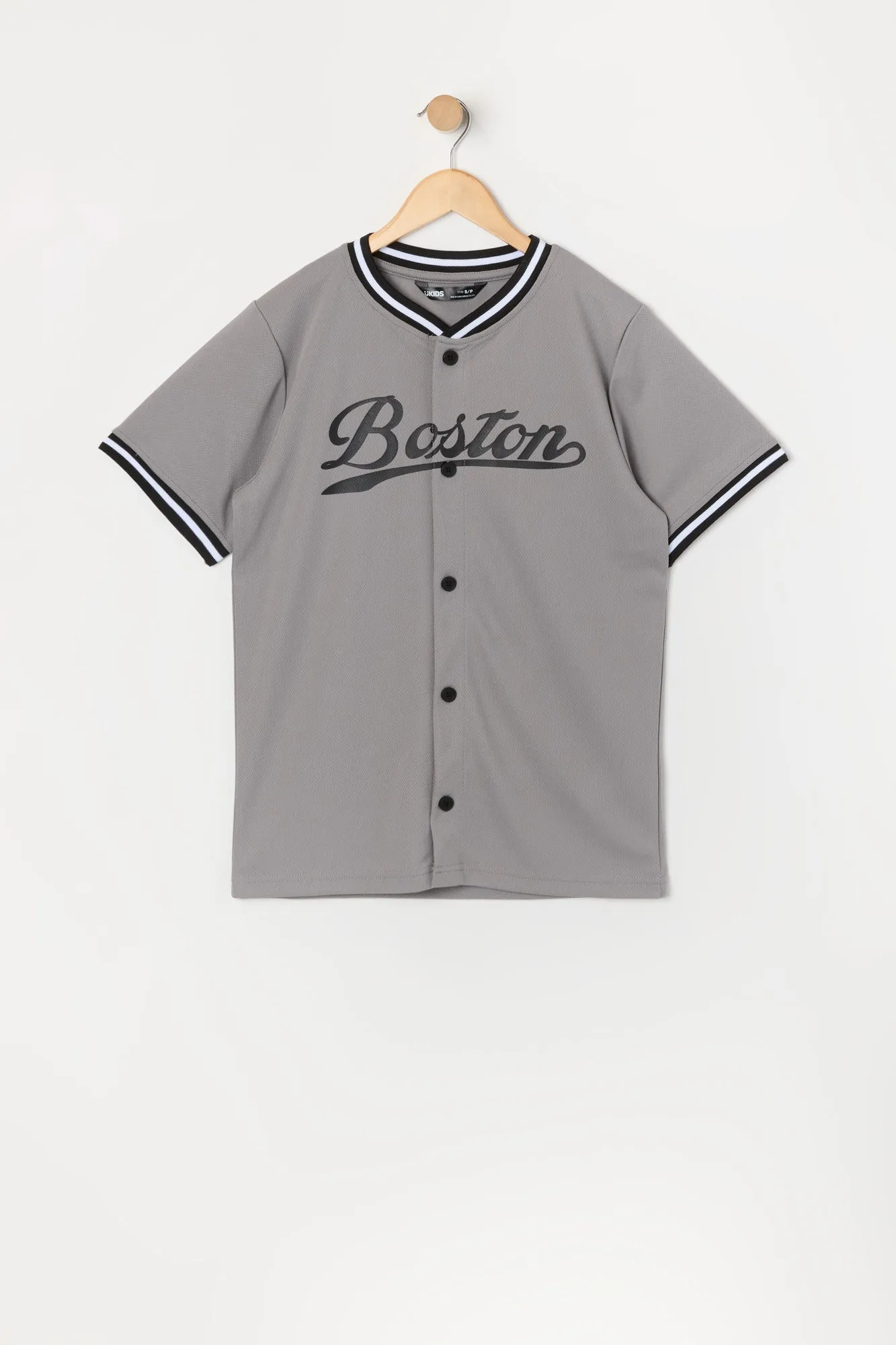 Jersey de baseball en filet à imprimé Boston pour garçon sold by Urban Planet