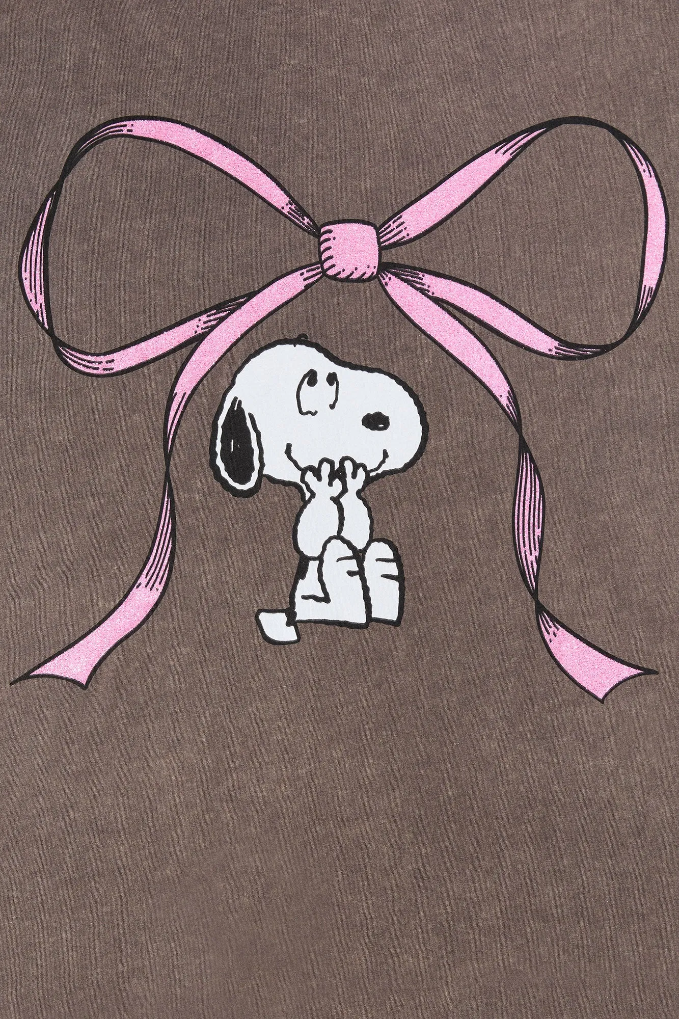 Snoopy Bow Graphic Boyfriend T-Shirt sold by Urban Planet product image thumbnail 2