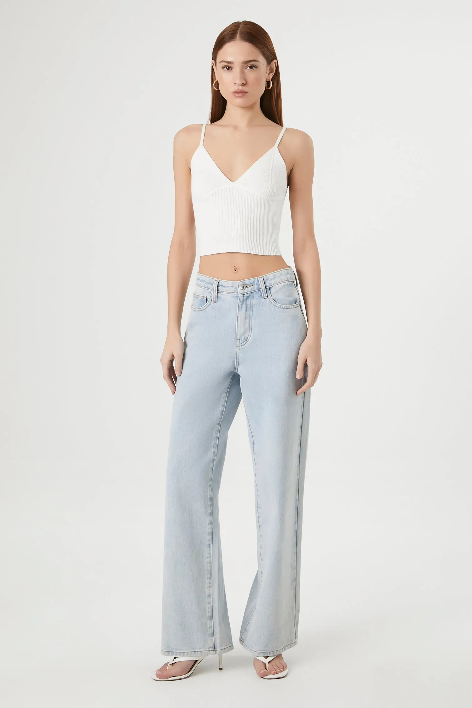 Camisole en tricot côtelé à encolure en V sold by Urban Planet product image thumbnail 3