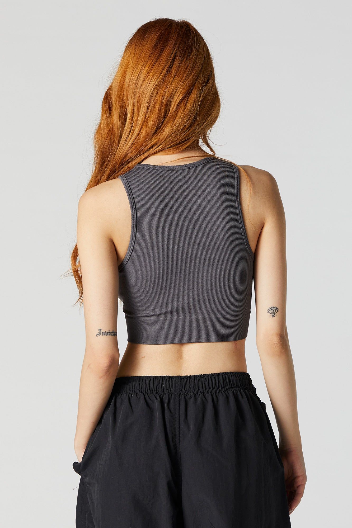 Seamless Ribbed High Neck Tank sold by Urban Planet product image thumbnail 2