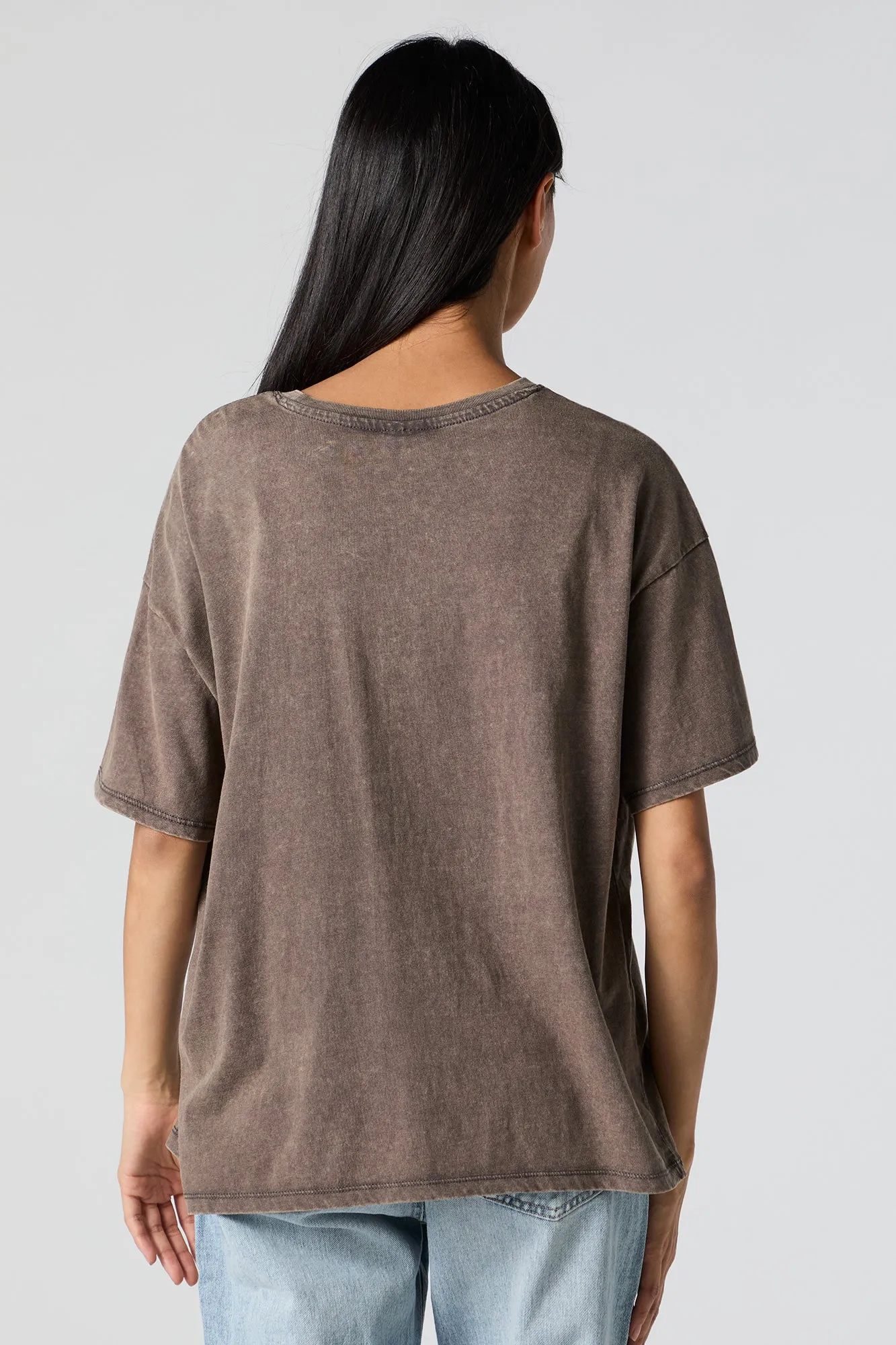 Snoopy Bow Graphic Boyfriend T-Shirt sold by Urban Planet product image thumbnail 4