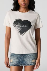 Bisou Graphic Oversized T-Shirt sold by Urban Planet
