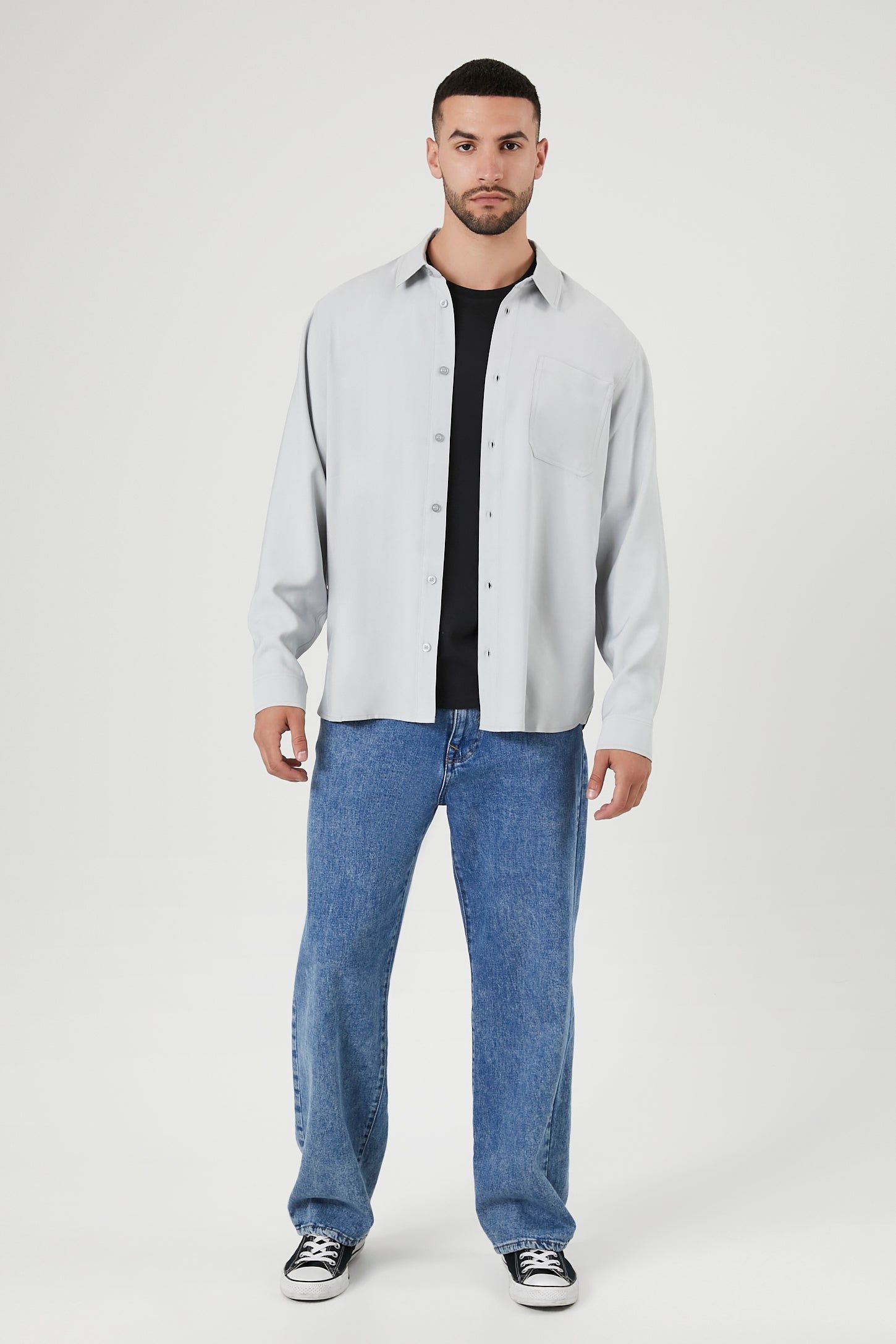 Rayon Blend Button-Up Top sold by Urban Planet product image thumbnail 4