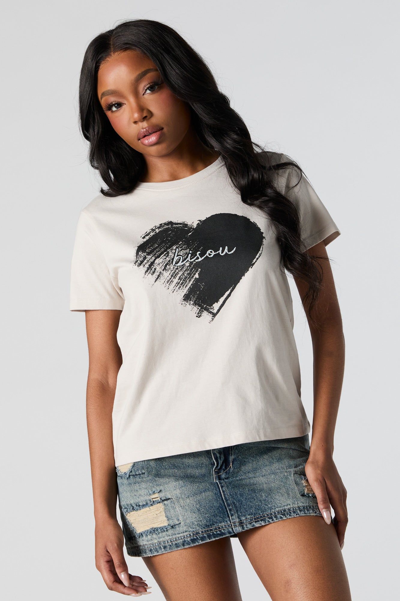 Bisou Graphic Oversized T-Shirt sold by Urban Planet