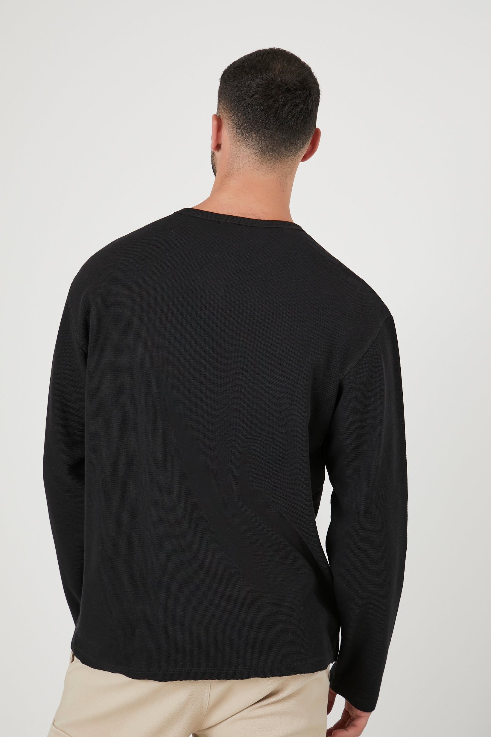Thermal Henley Long Sleeve Top sold by Urban Planet product image thumbnail 5