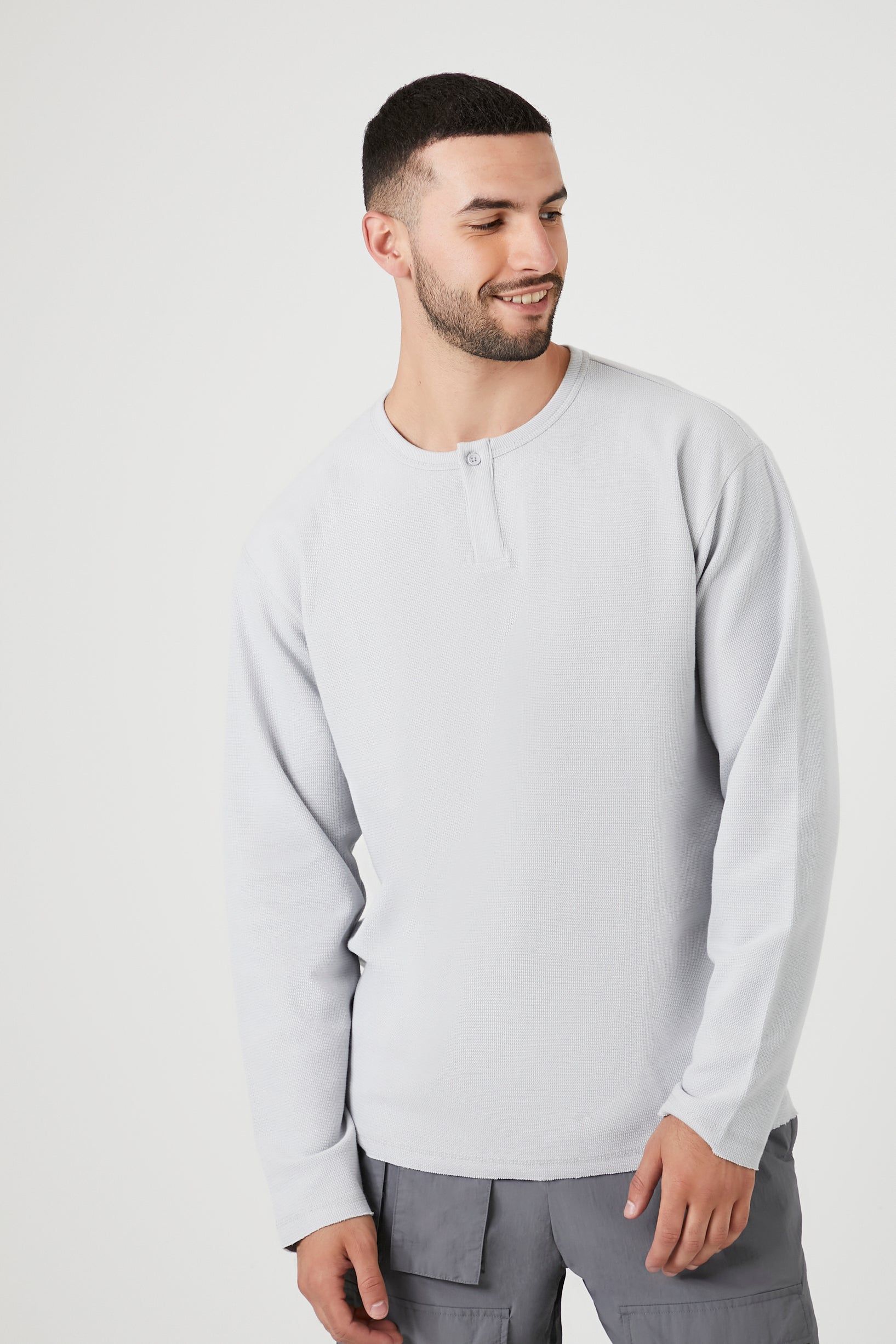 Thermal Henley Long Sleeve Top sold by Urban Planet product image thumbnail 7