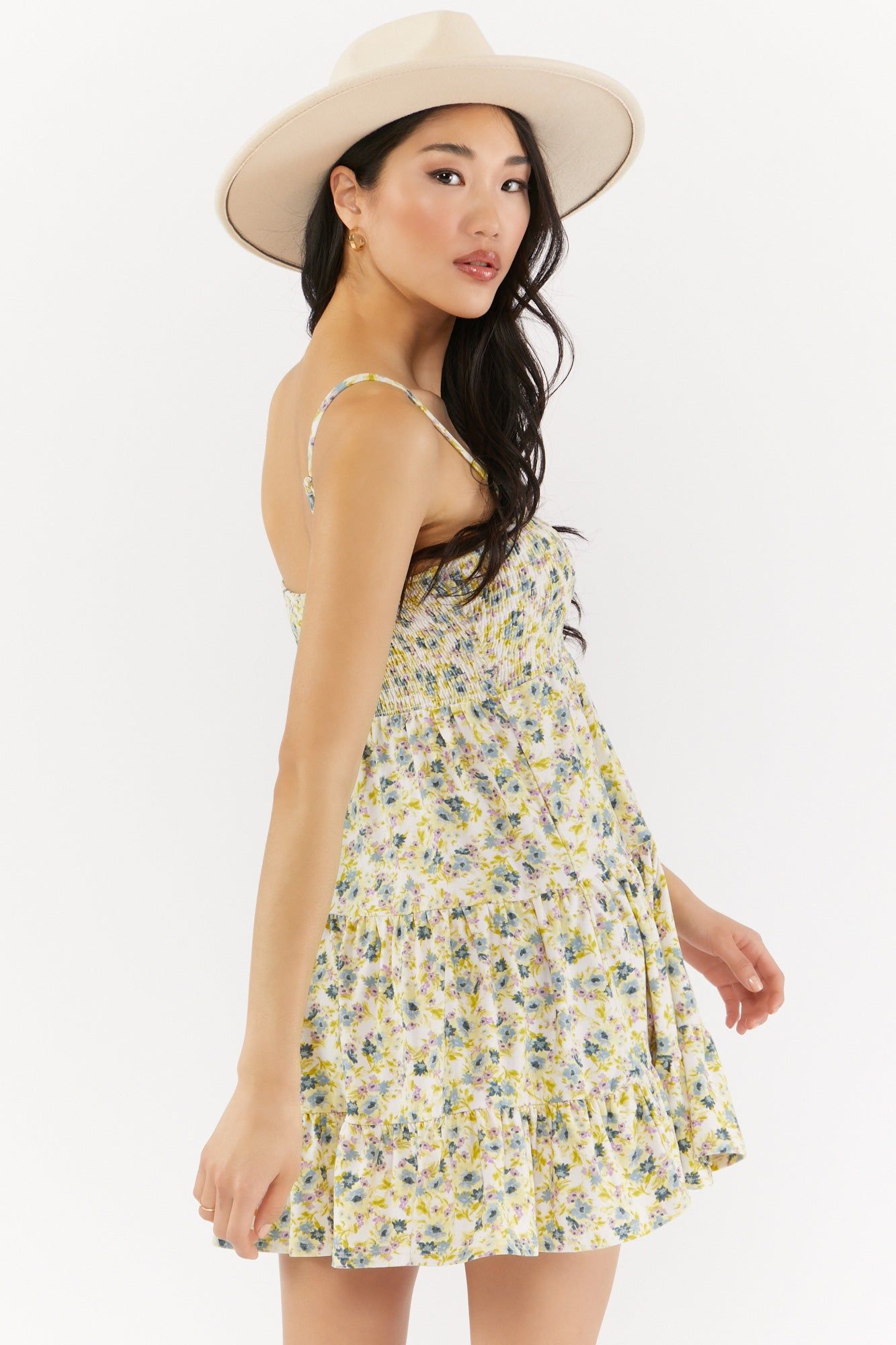 Floral Print Tiered Mini Dress sold by Urban Planet product image thumbnail 2